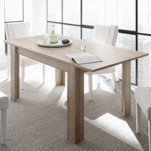 Carney Contemporary Extendable Dining Table In Cadiz Oak