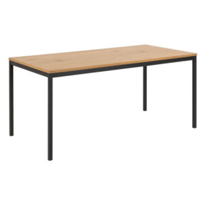 Sparks Rectangular 160cm Wooden Dining Table In Matt Wild Oak