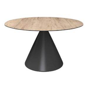 Aurora Ceramic Extending Dining Table In Oak Effect