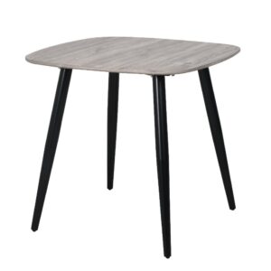 Arta Wooden Square Dining Table In Grey Oak Effect