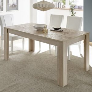 Ardent Wooden Dining Table Rectangular In Sonoma Oak