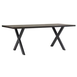 Niles Wooden Dining Table 1400mm In Smoked Oak